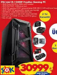 ASUS ETA INTEL I5-12400F FREEDOS GAMİNG PC/OYUN BİLGİSAYARI
